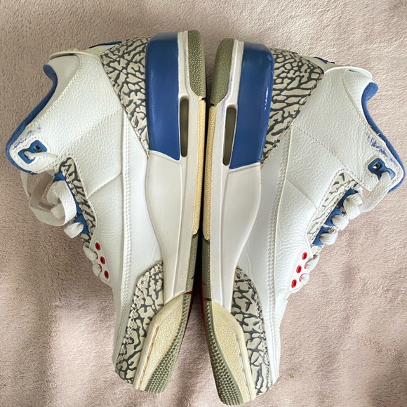 Blue red and white Air Jordan 3 Retro OG 'True Blue' 2016 - Picture 8 of 8